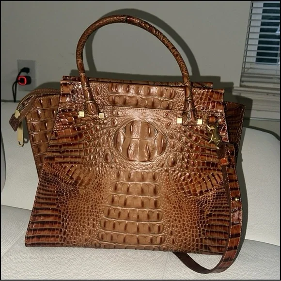 Brahmin Melbourne Collection Priscilla satchel in excellent condition - Picture 6 of 12
